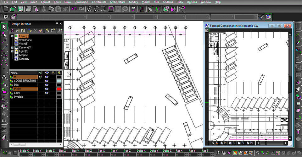 turbocad interior design software interface