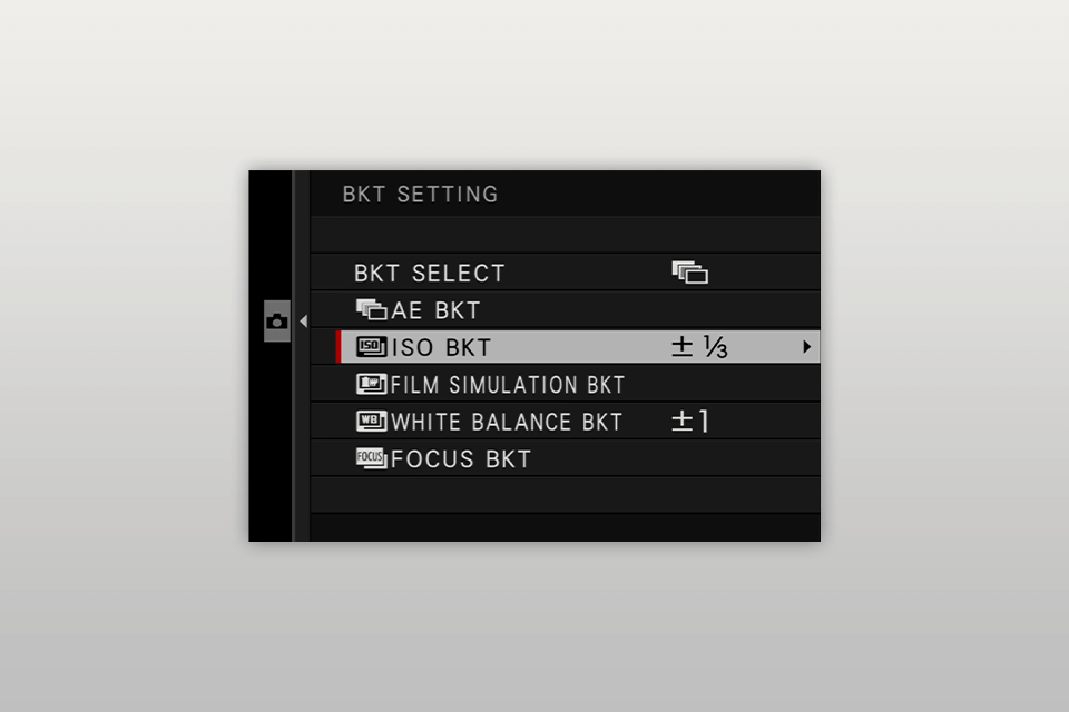 types bracketing photography