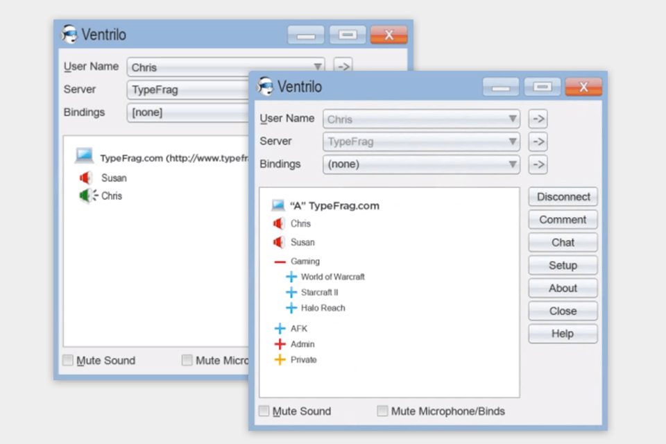 ventrilo voice chat app