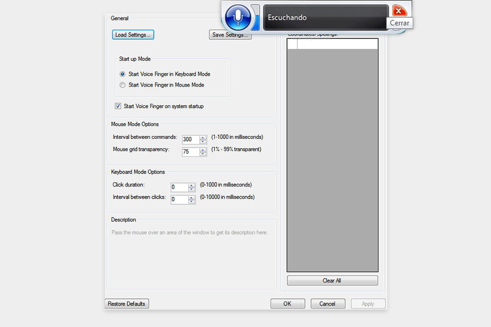 voice finger speech to text software for mac interface