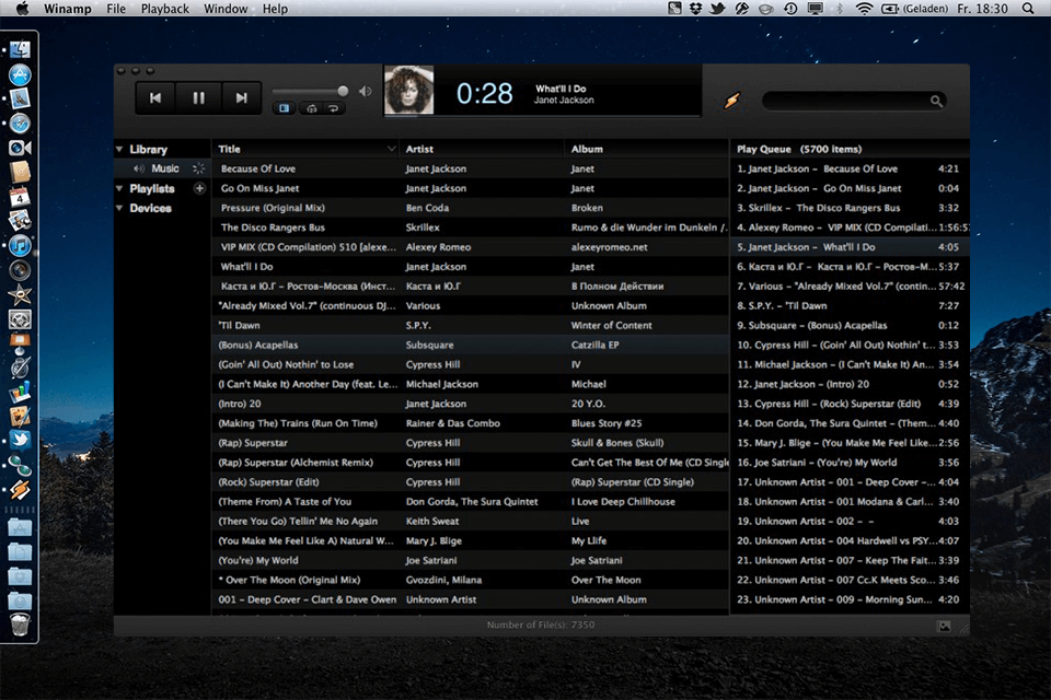 winamp for mac download interface