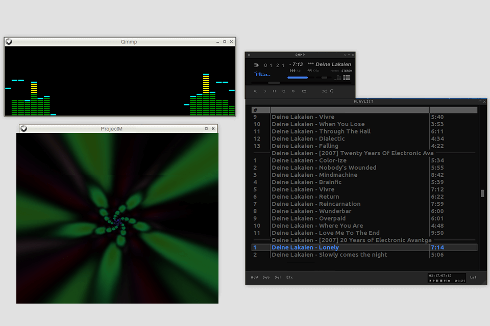 winamp music visualizer interface