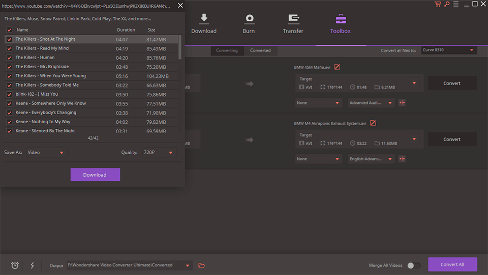 wondershare video converter ultimate interface