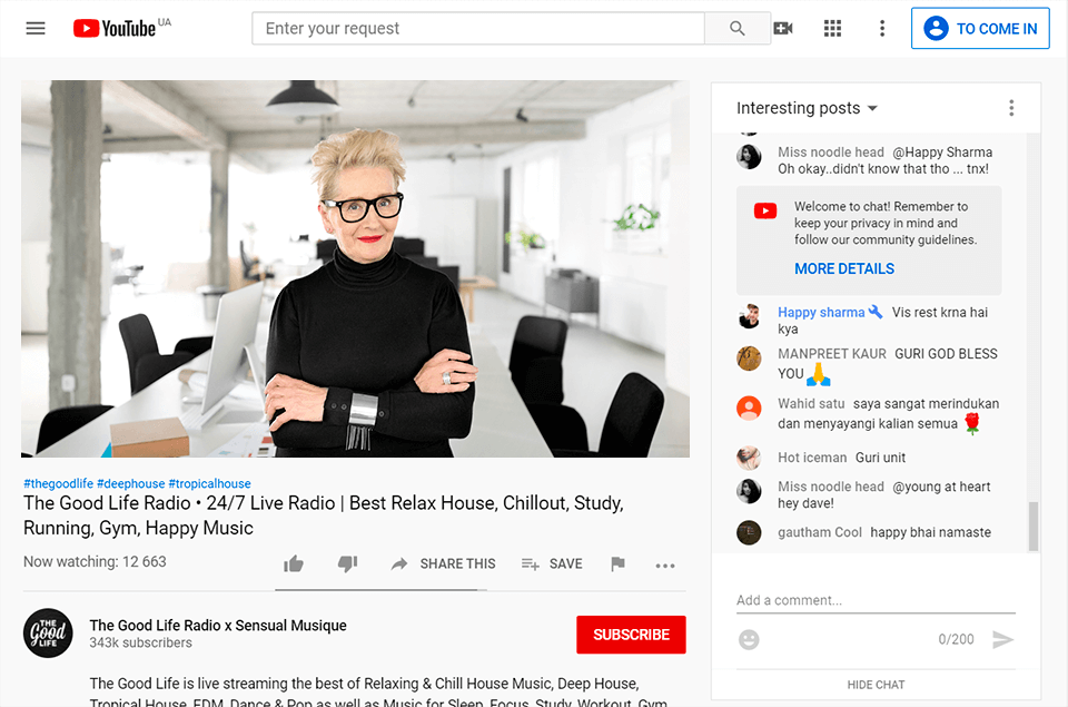 youtube live free webinar software interface