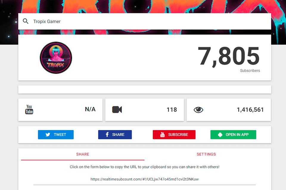 youtube subscriber counter tracker