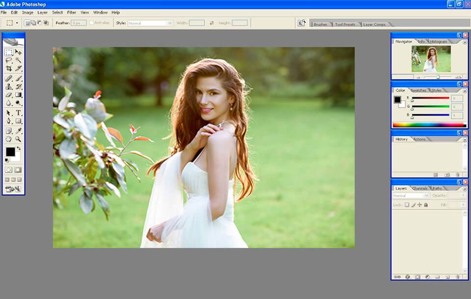 rozhraní photoshop cs2