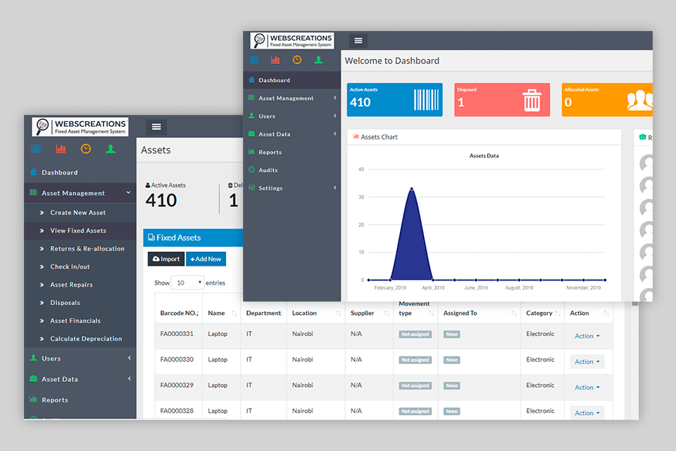 assetrack accounting software for medium sized business interface