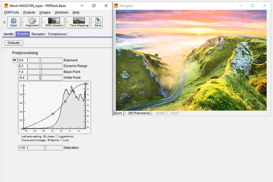 fdrtools free hdr software interface 