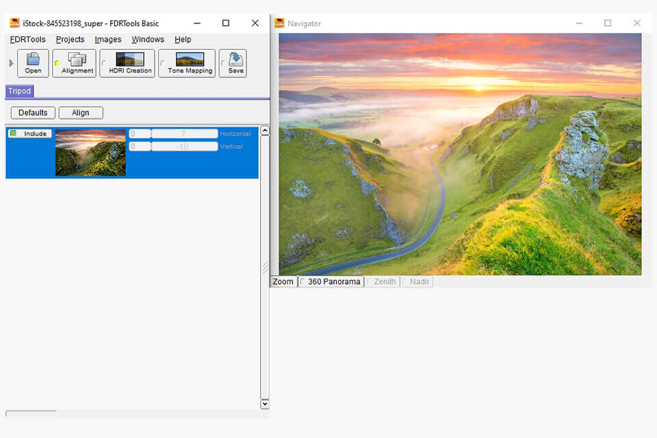 fdrtools free hdr software interface 
