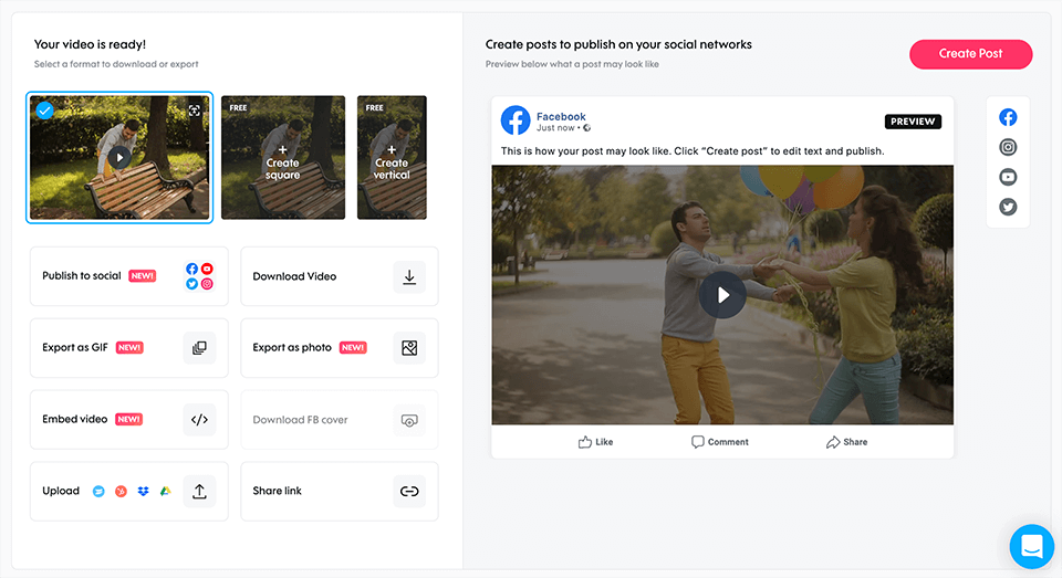 socials promo video maker review