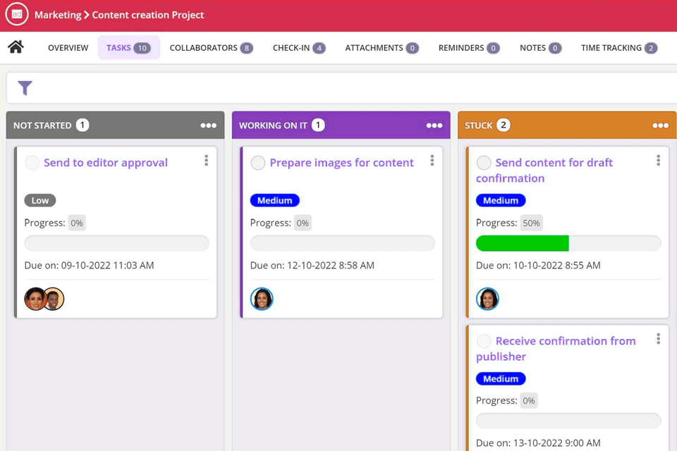 agilityportal personal project management software interface