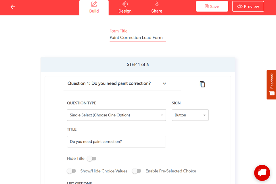 leadgen app online form builder interface