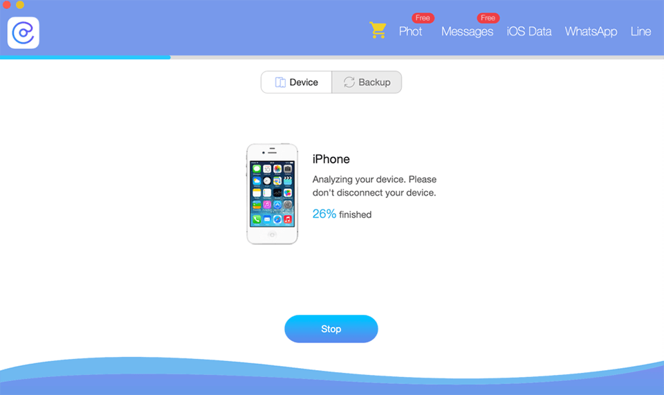 minicreo iphone contact recovery fast data analysis