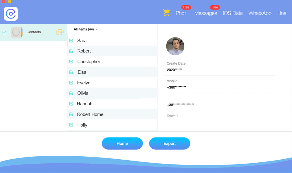 minicreo iphone contact recovery free access to your contacts