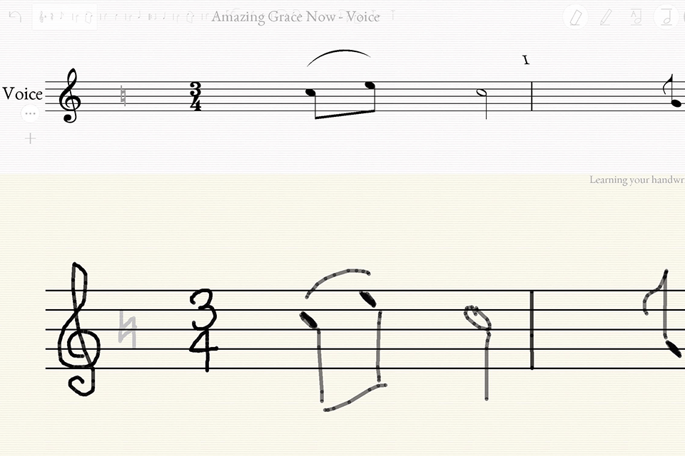 notateme now music notation app for ipad interface