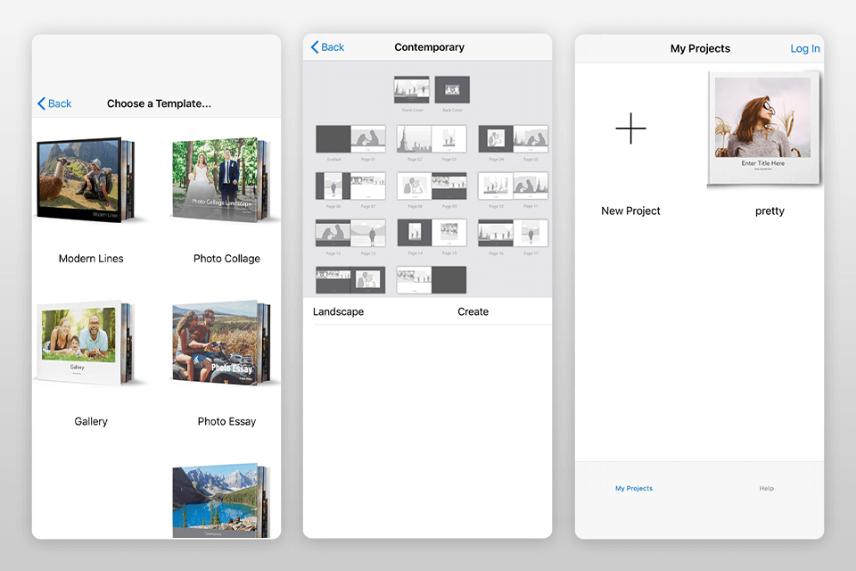 prestophoto photo printing app interface