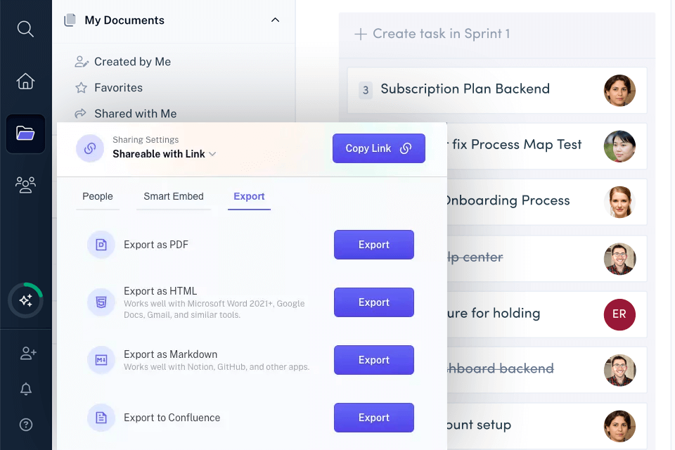 scribe help desk software interface