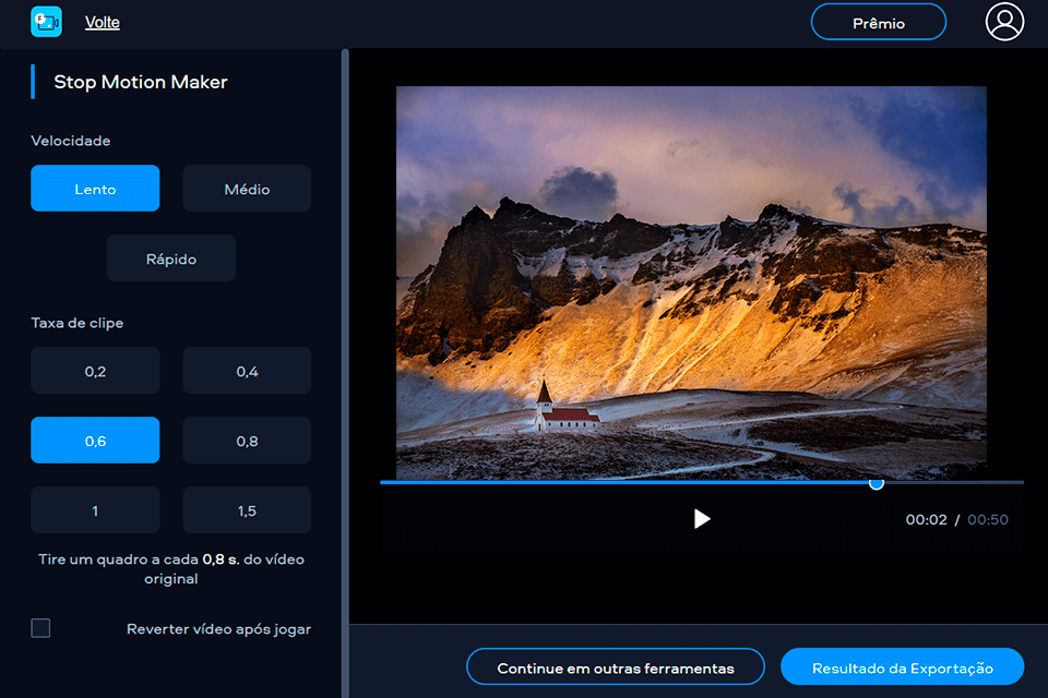 Stop Motion Fastreel editor de vídeo online