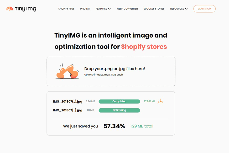 tinyimg interface
