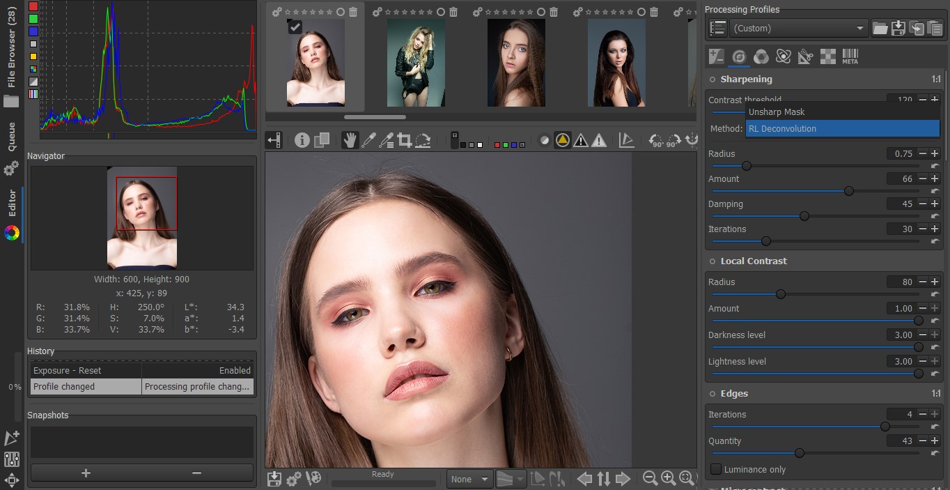 rawtherapee rl deconvolution