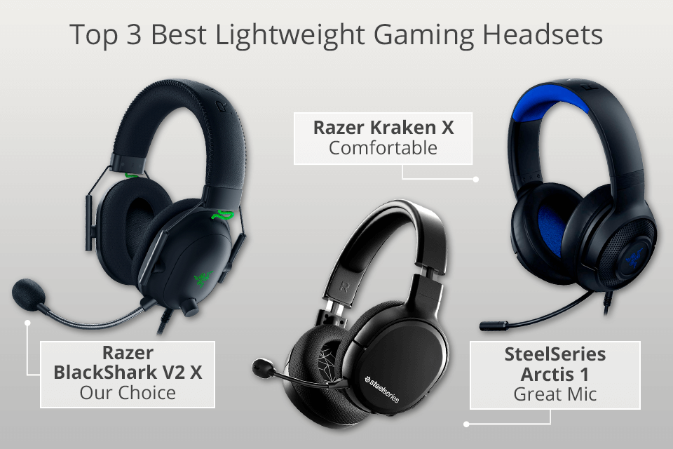 top 3 best lightweight gaming headsets