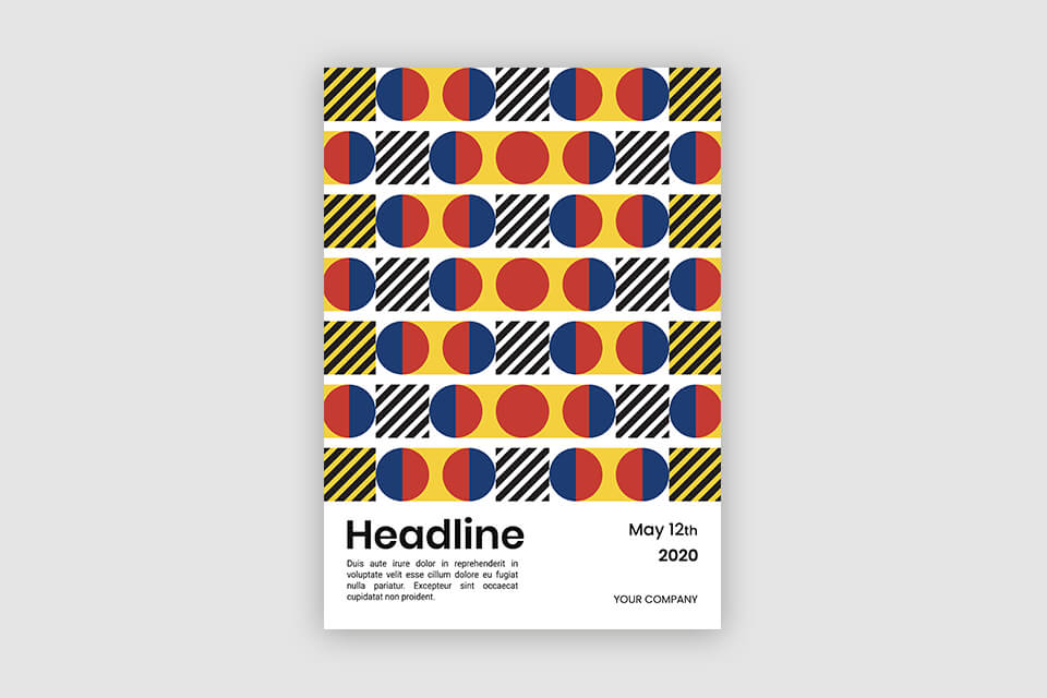 abstract free poster mockup