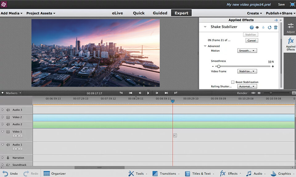 adobe elements interfaccia
