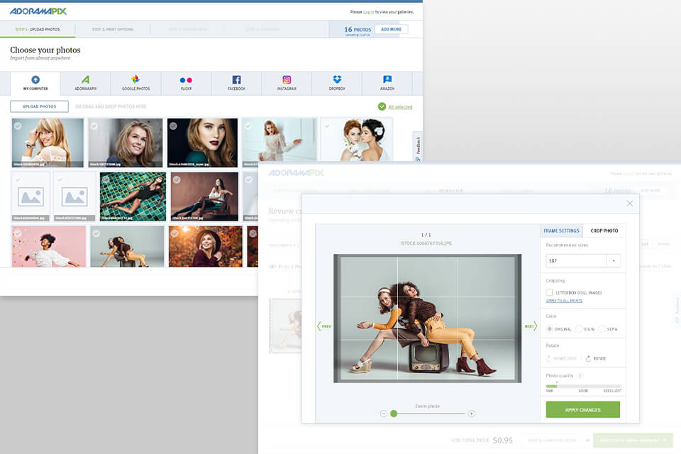 adorama pix photo printing app
