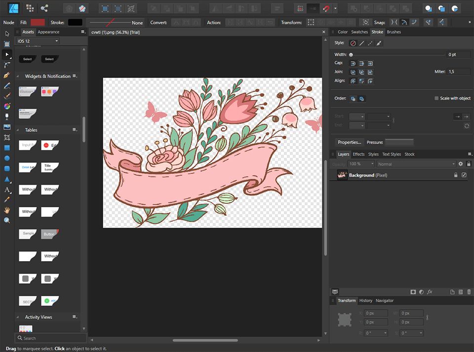 affinity designer interface screen