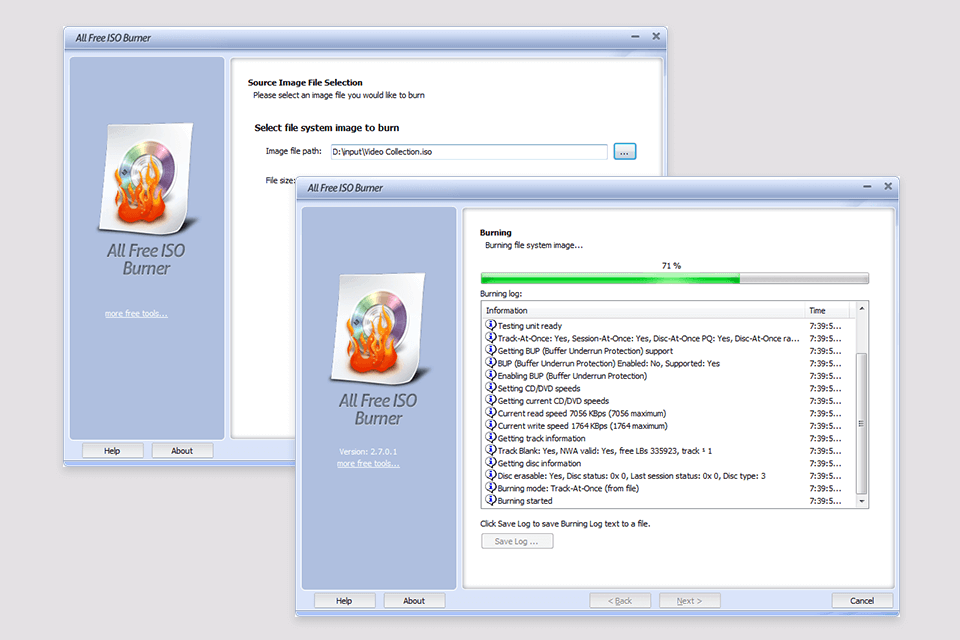 all free iso burner software interface