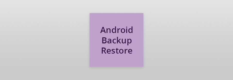 android backup restore logo