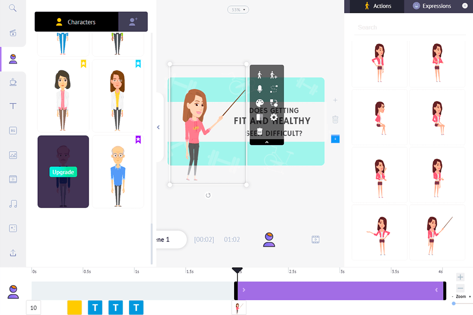 animaker video tutorial software interface