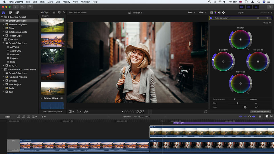 final cut pro interface