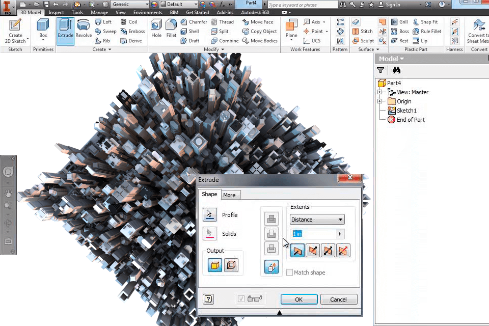 autocad interface 3d printing software