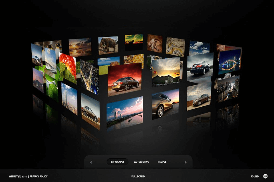 bad flash animation in online portfolio