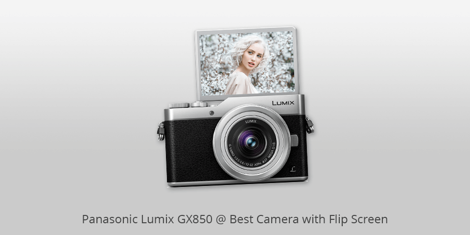 camera with flip up screen