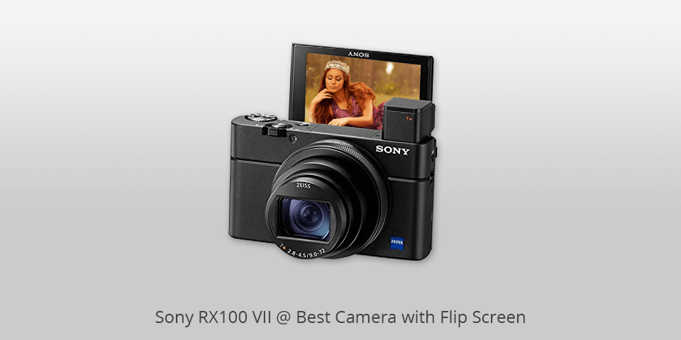 small camera with flip screen