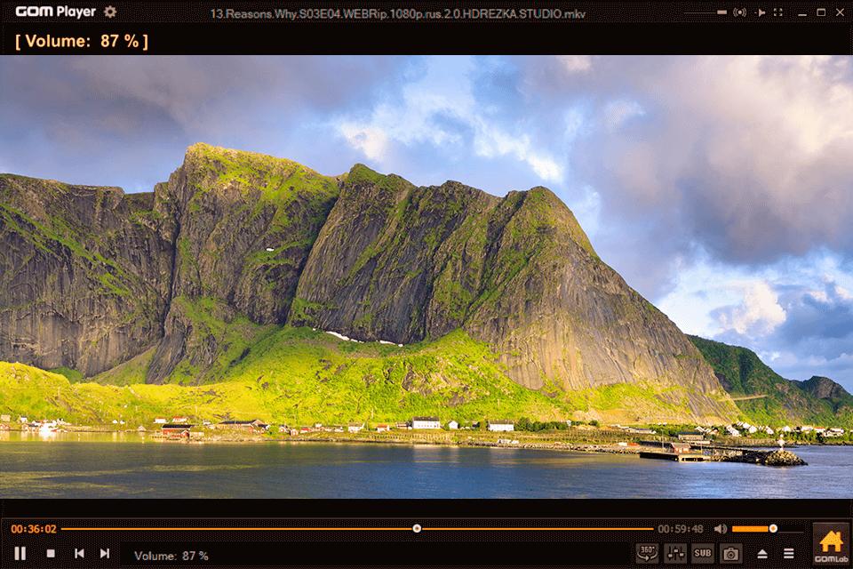 gom player webm player interface