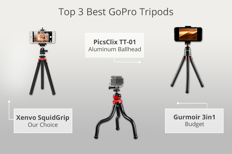 top 3 gopro tripods