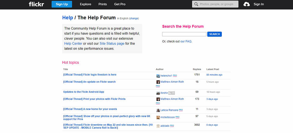best photography forums Flickr