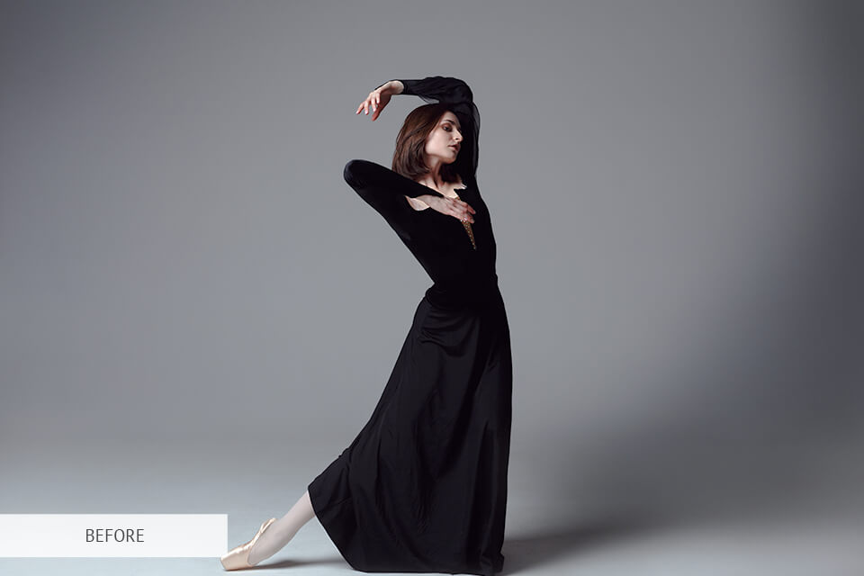 freebie black and white for ballet photography