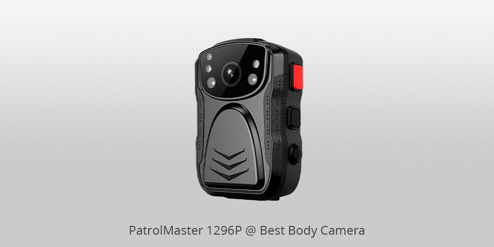 Body Cam Wevoor 1296P 64GB – 20 Ore, Rotazione 180°, Visione Notturna IR, Due Batterie