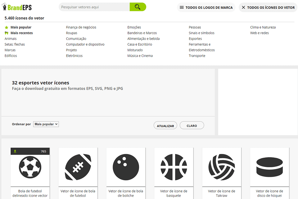 brandeps melhor interface de sites de vetores gratuitos