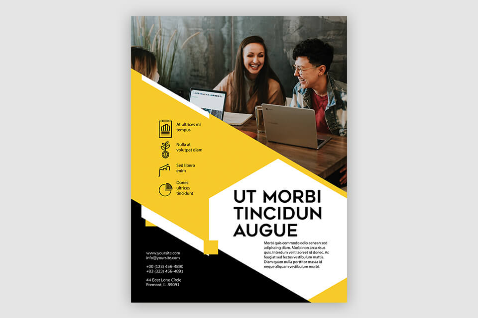 business free poster mockup