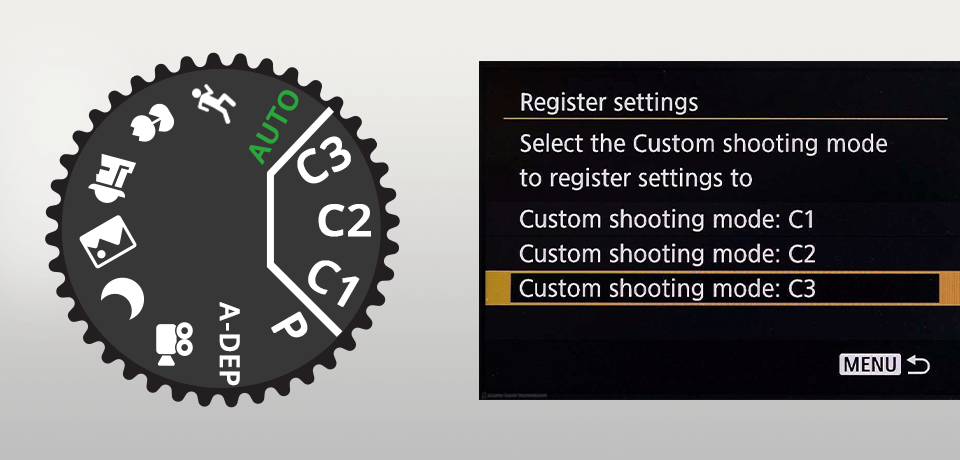 c1 mode camera settings