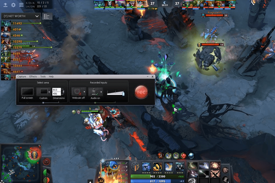 camtasia studio game recording software interface