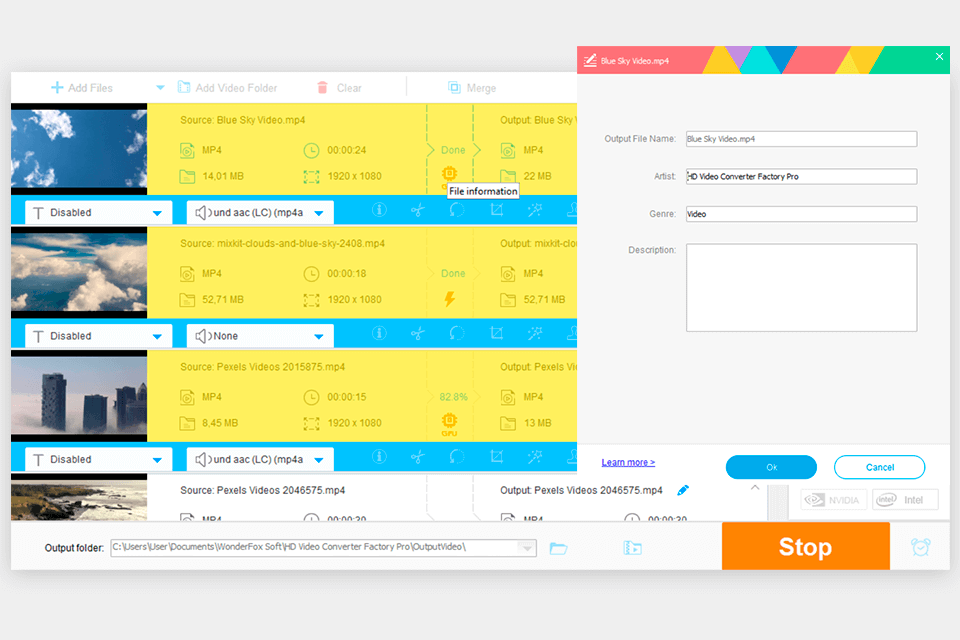 compression hd video converter factory pro