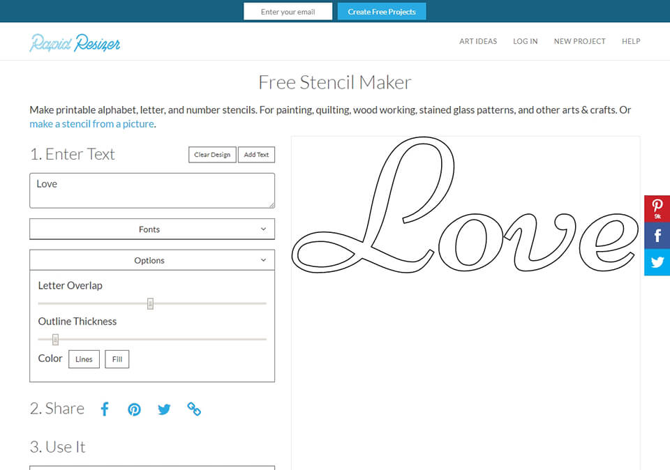 convert photo to stencil Free Stencil Maker