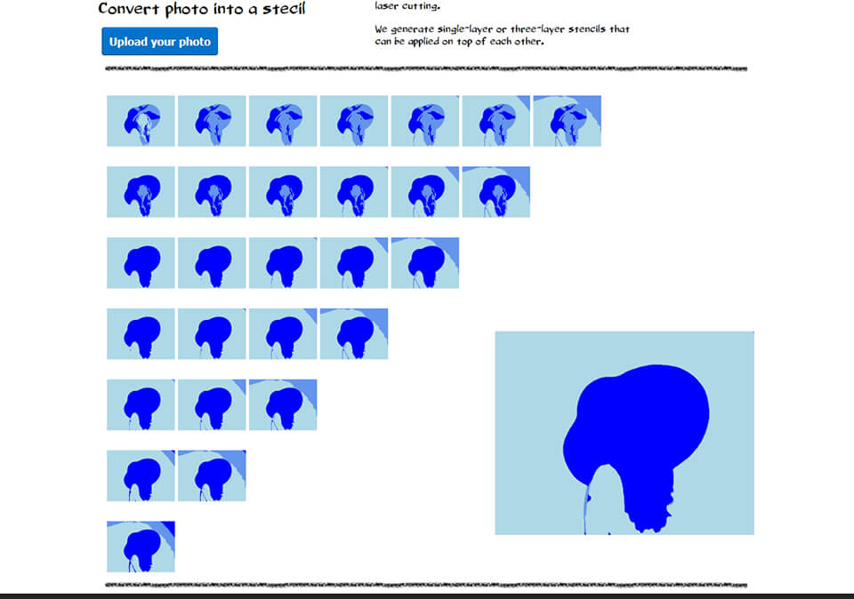 convert photo to stencil Photo2Stencil