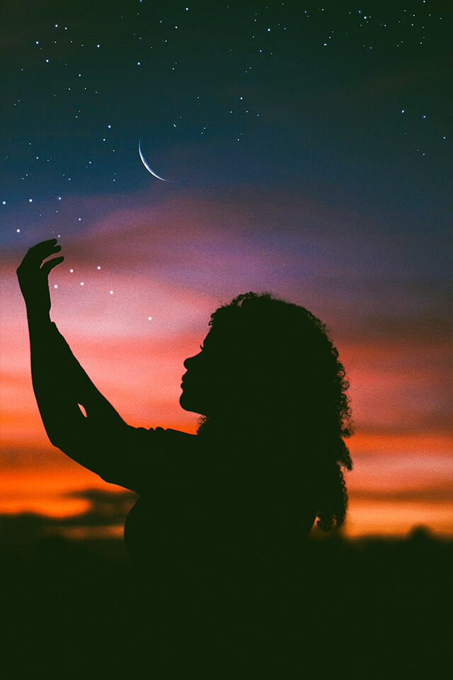 cool night photography ideas silhouette